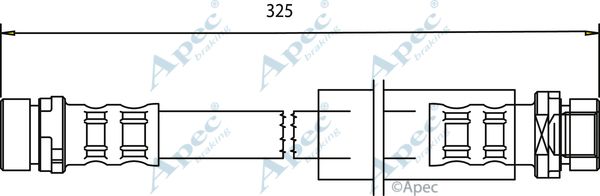 APEC BRAKING Тормозной шланг HOS3551